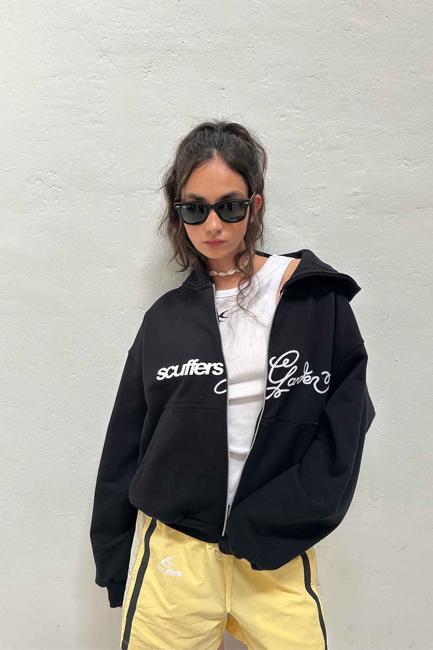 Poleron Scuffers Garden Black Zipper