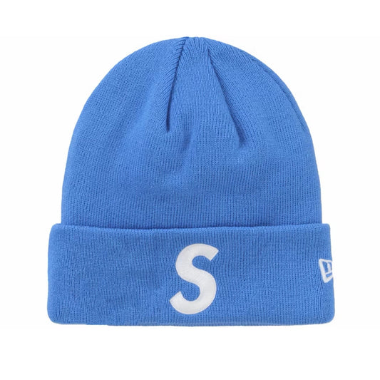 Gorro Supreme x New Era S Logo Beanie Blue FW24
