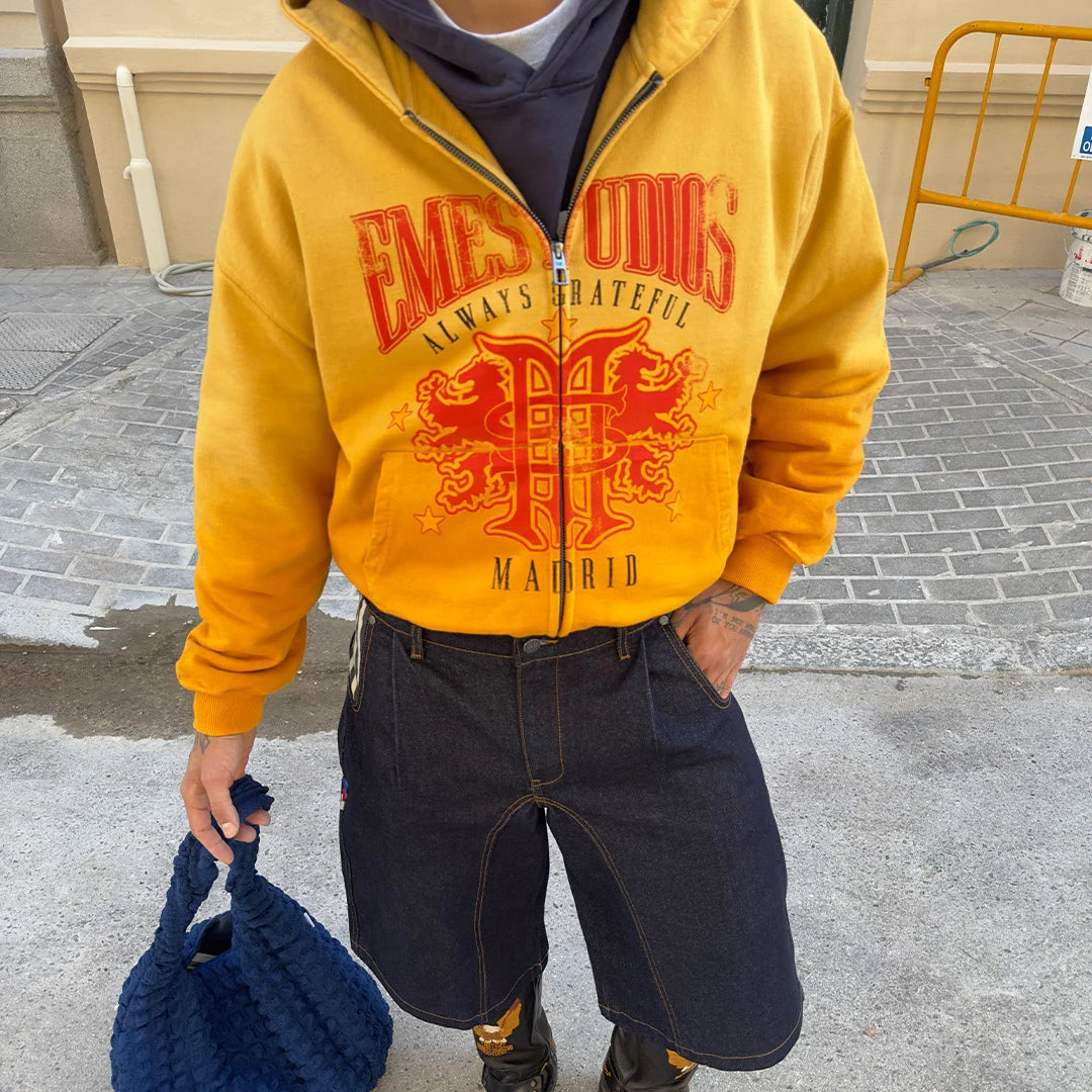 Poleron Eme Studios Dusk Mango Full Zip