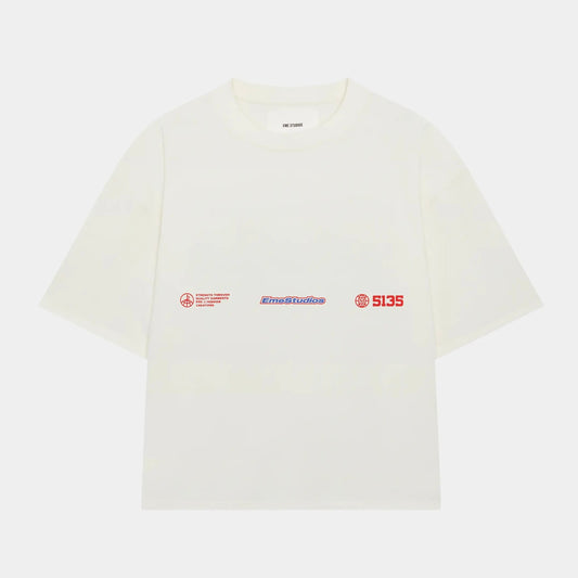 Polera Eme Studios Grin Blued Oversized Tee