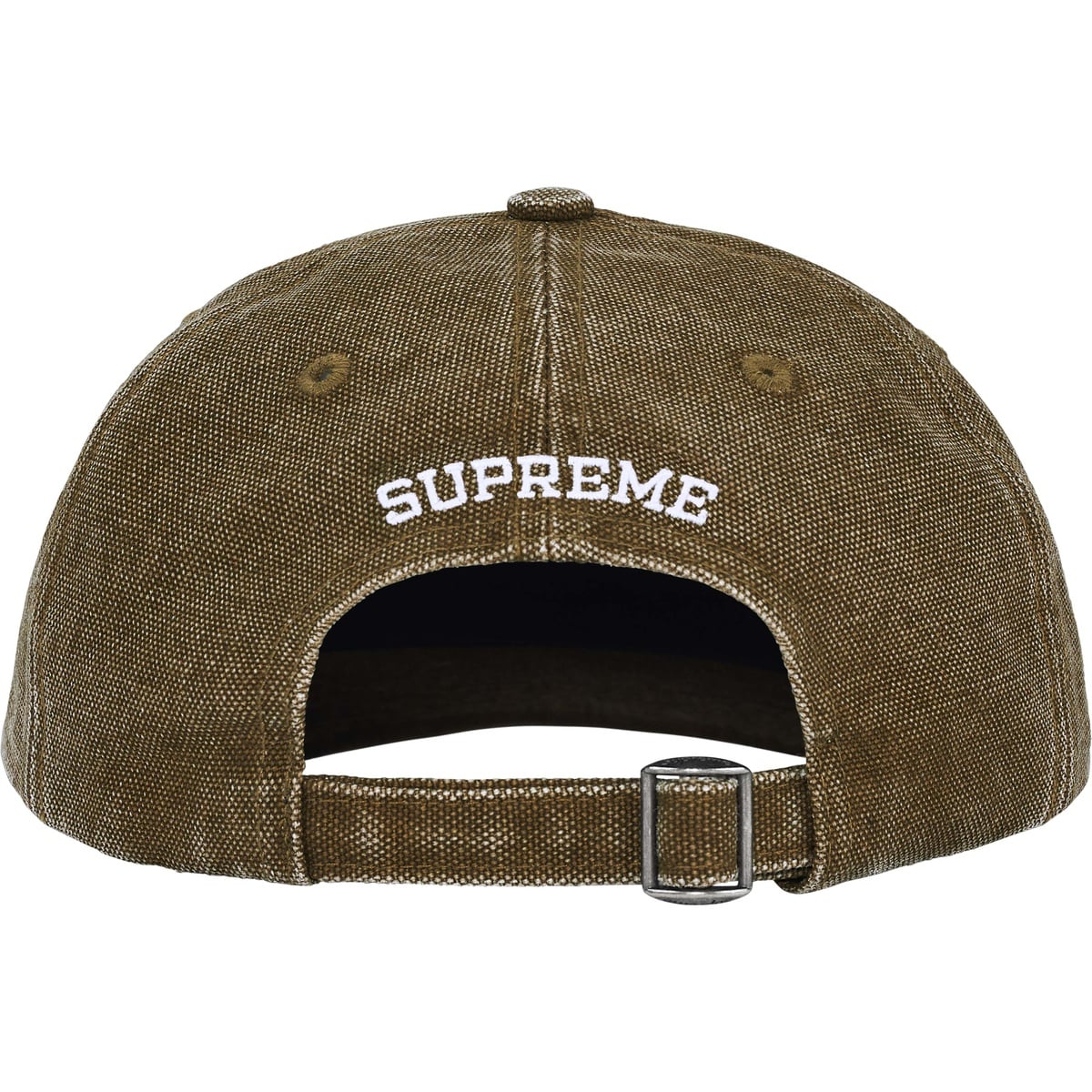Gorro Supreme Pigment Canvas S Logo 6 Panel Olive