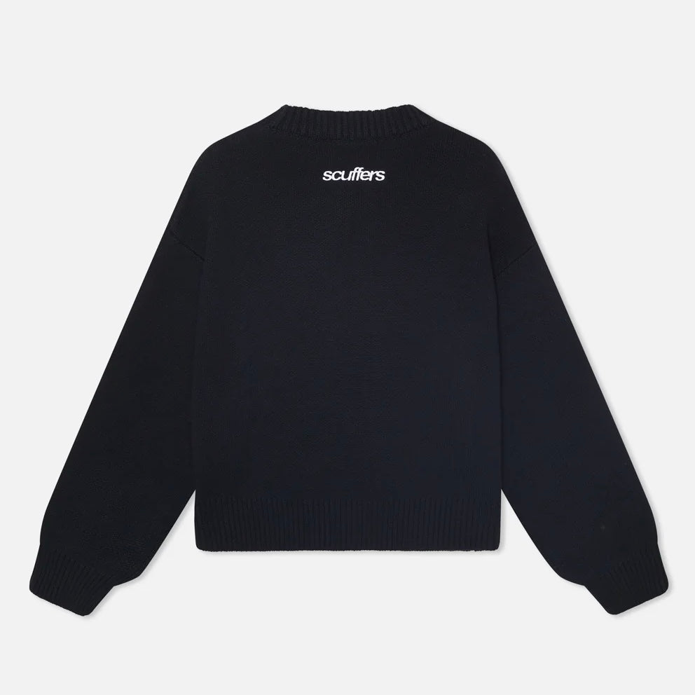Sweater Scuffers Essential Black Knit