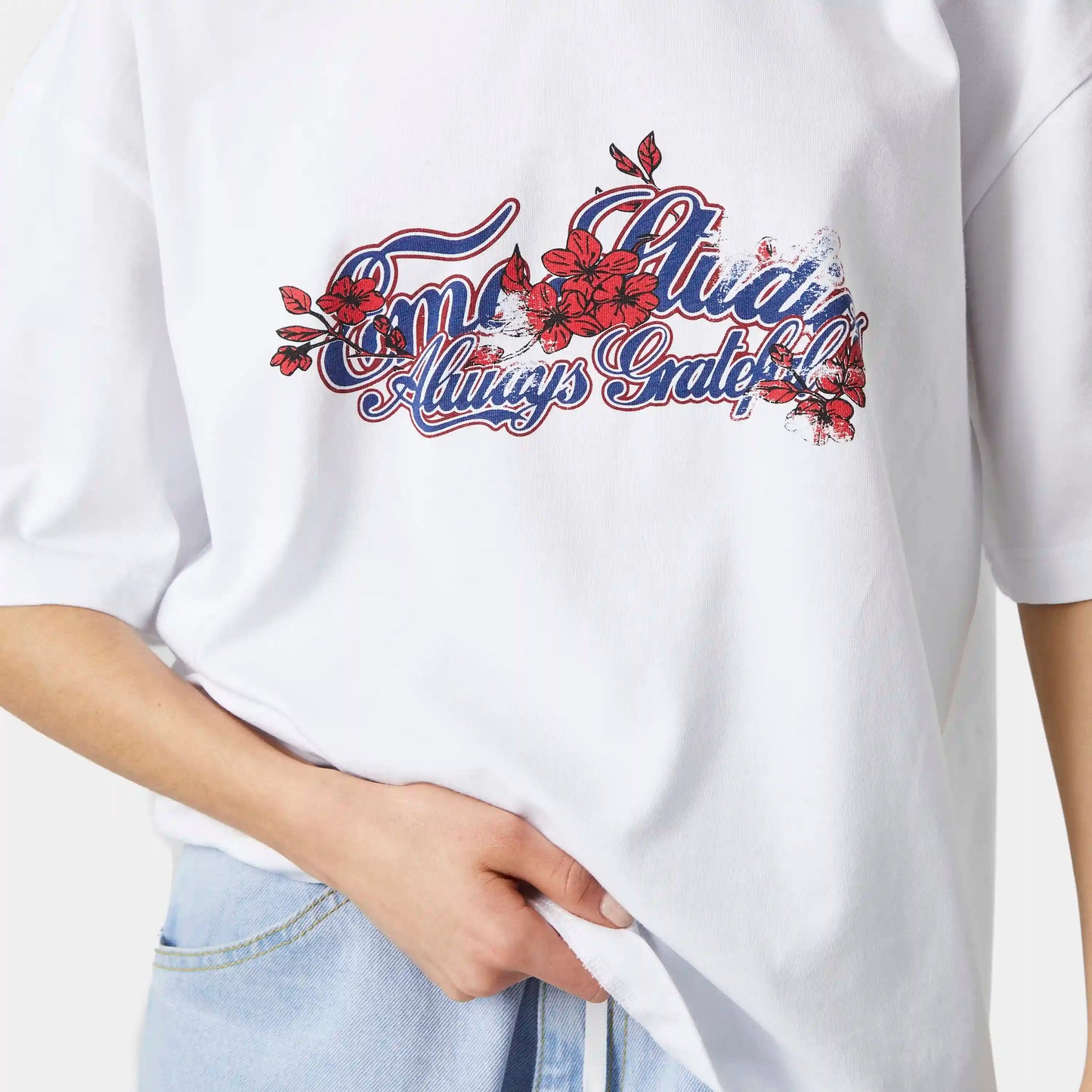 Polera Eme Studios Branch Oversized Tee