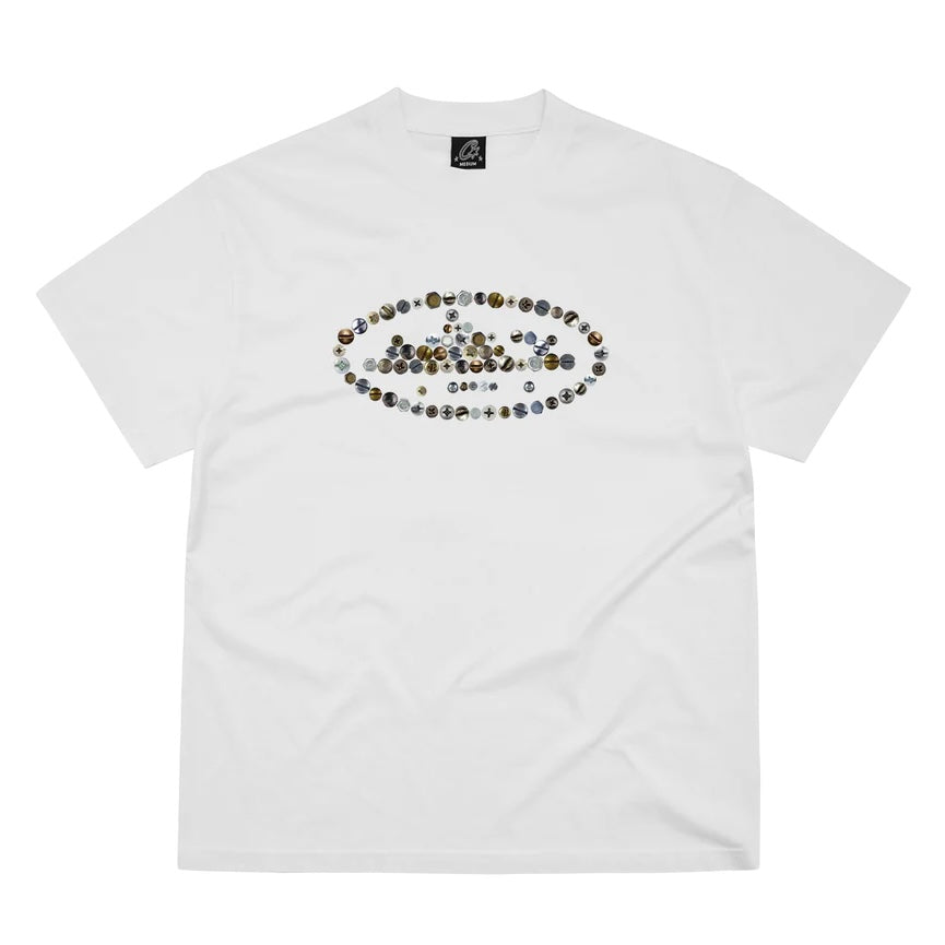 Polera Corteiz Screws Island Tee White