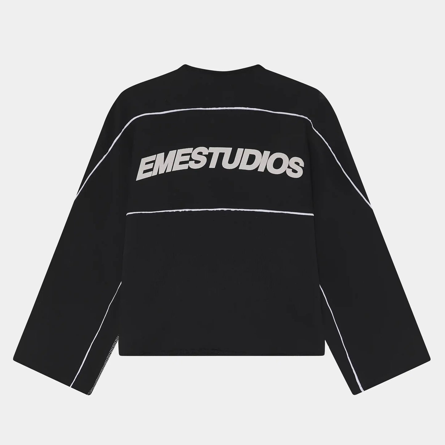 Poleron Eme Studios AFK Black Crewneck