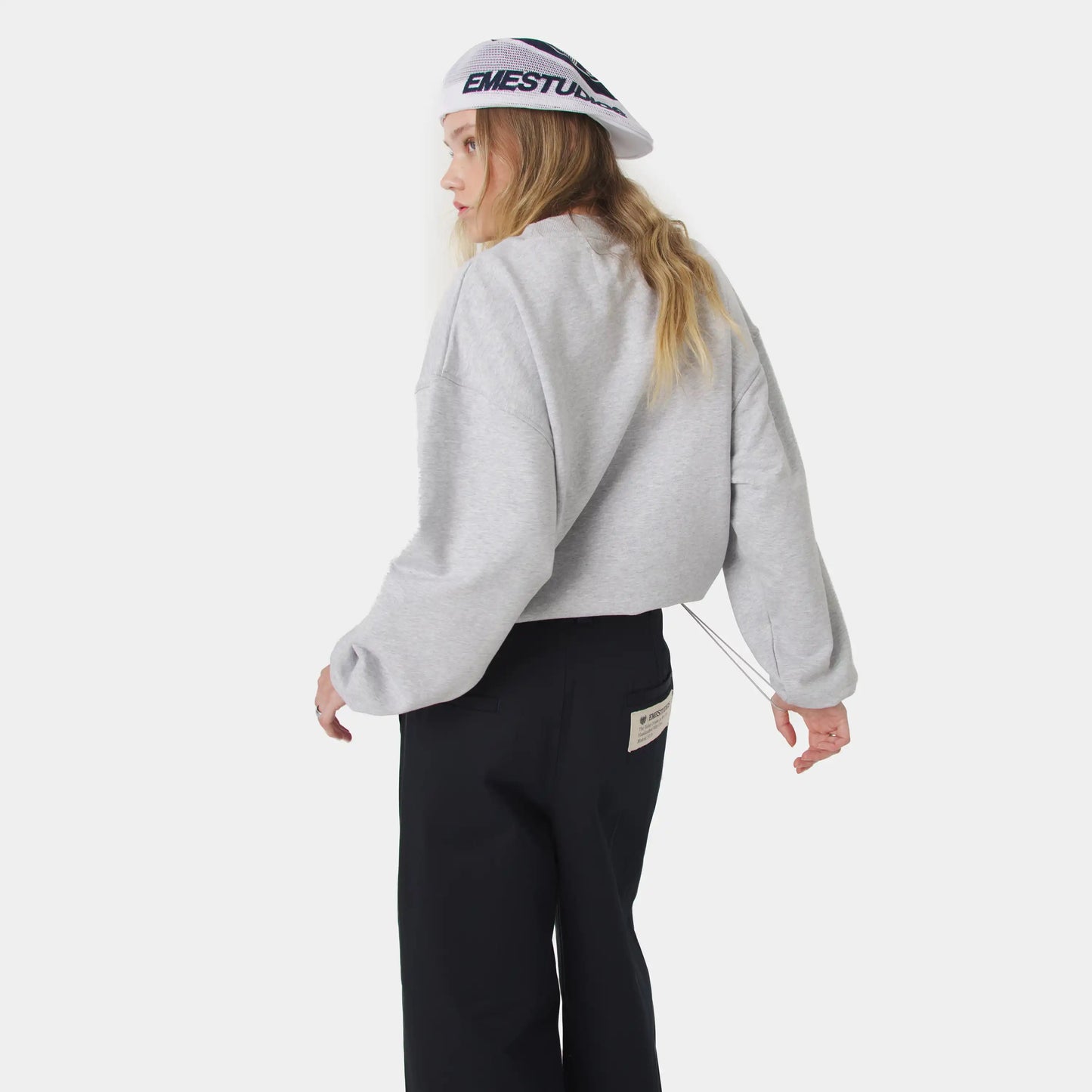 Poleron Eme Studios Chancellor Heather Grey Crewneck
