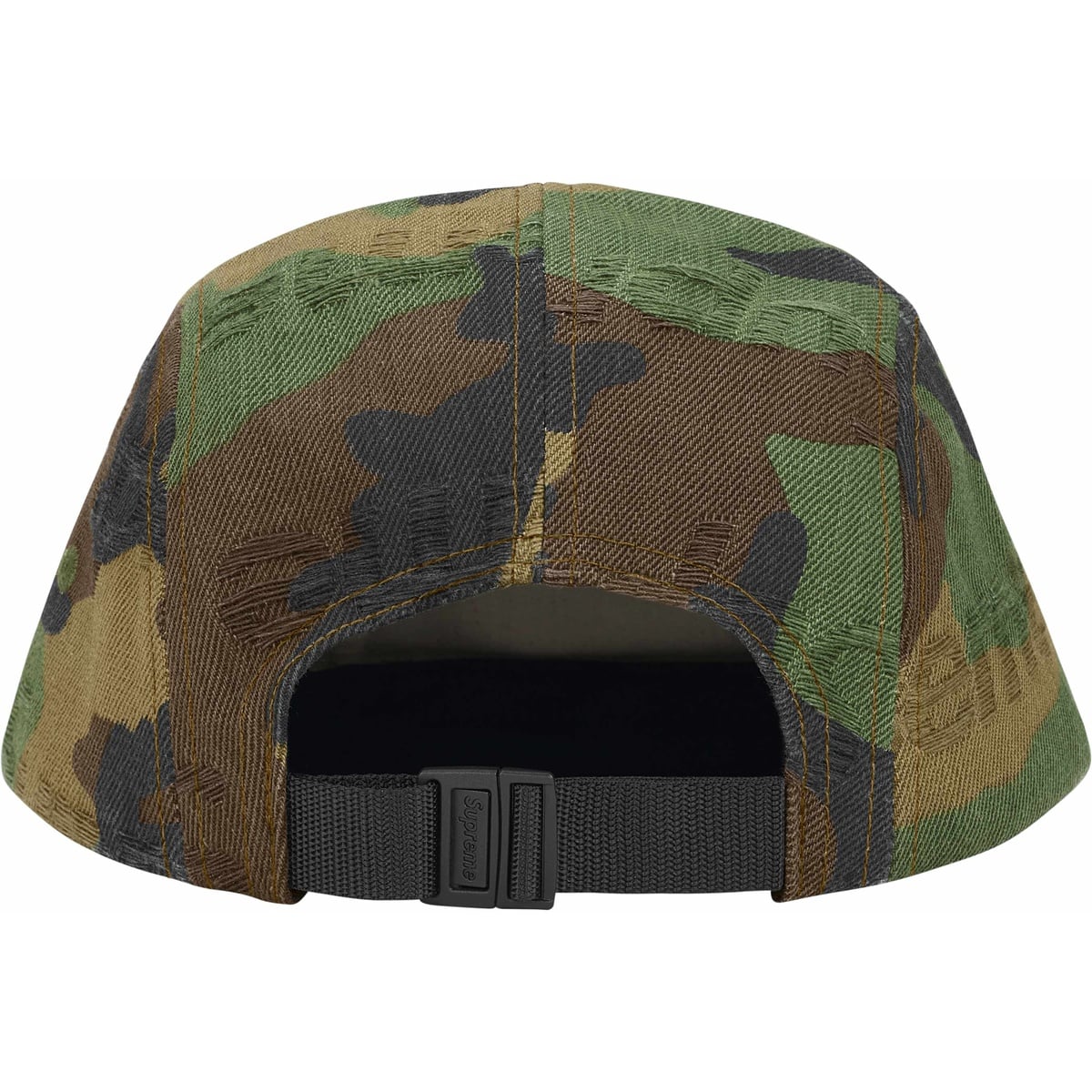 Gorro Supreme Jacquard Logos Denim Camp Cap Woodland Camo