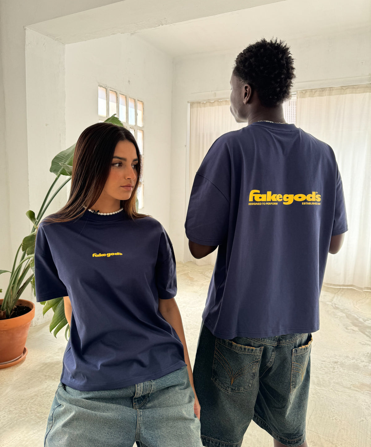 Polera Fake Gods Back To Basics Navy
