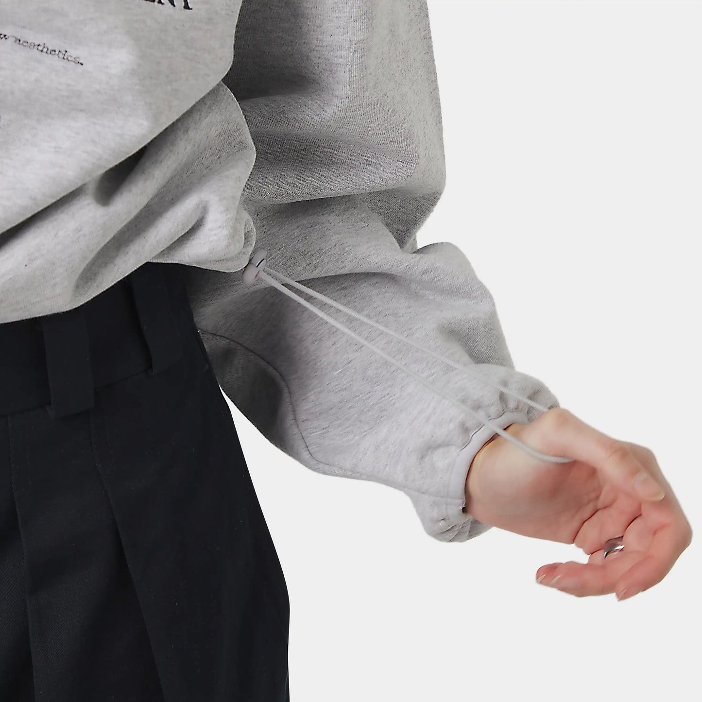 Poleron Eme Studios Chancellor Heather Grey Crewneck