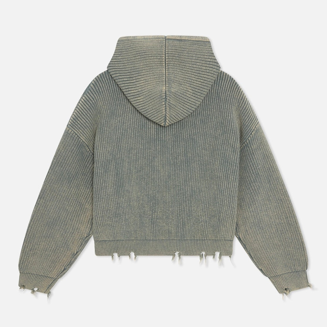 Sweater Scuffers Buzz Dusty Green Knit Zipper
