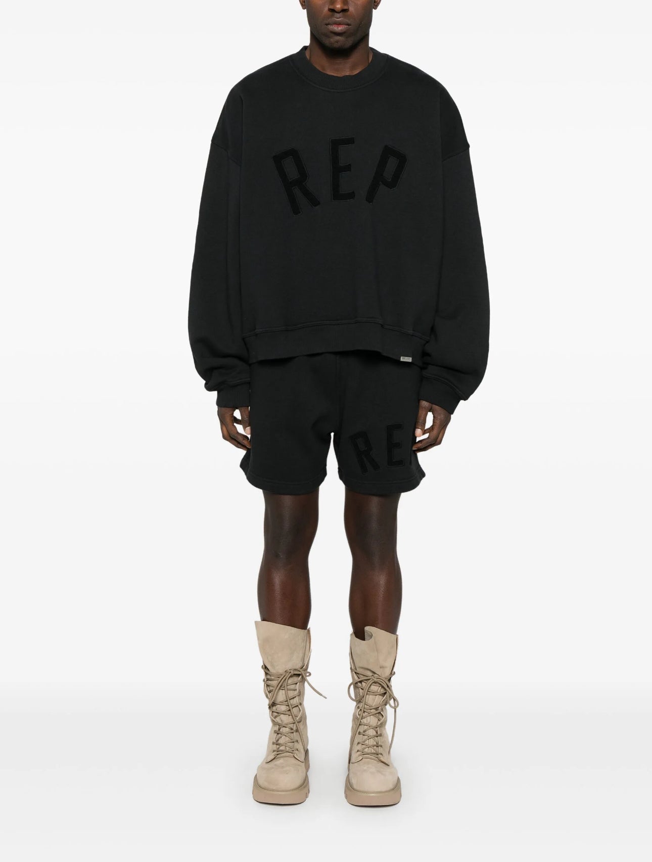 Crewneck Represent REP Applique Black