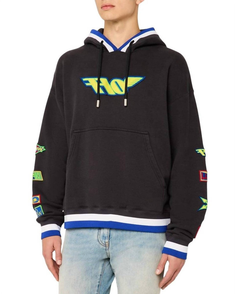 Poleron Off-White LV Racing Skate Hoodie Black