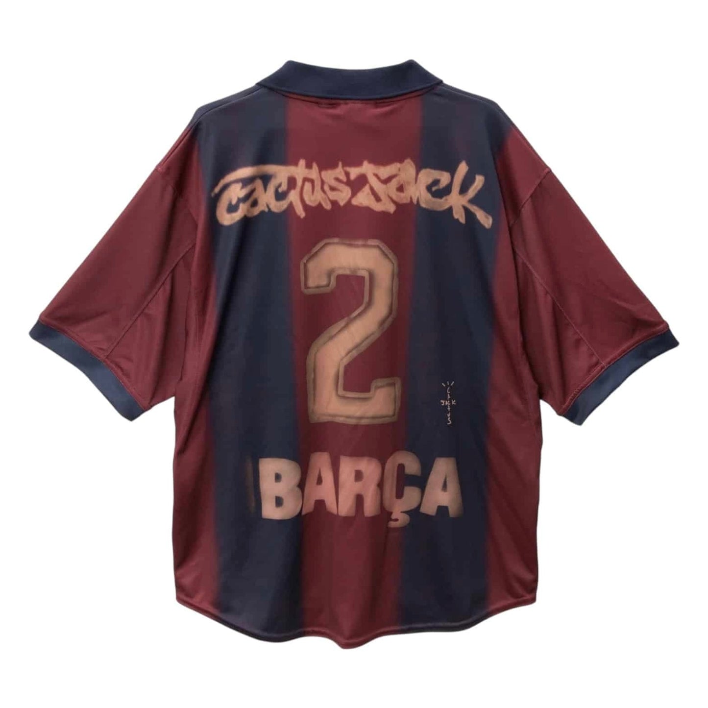 Camiseta Travis Scott x Nike x FC Barcelona 2000/01 Home Skeleton Jersey