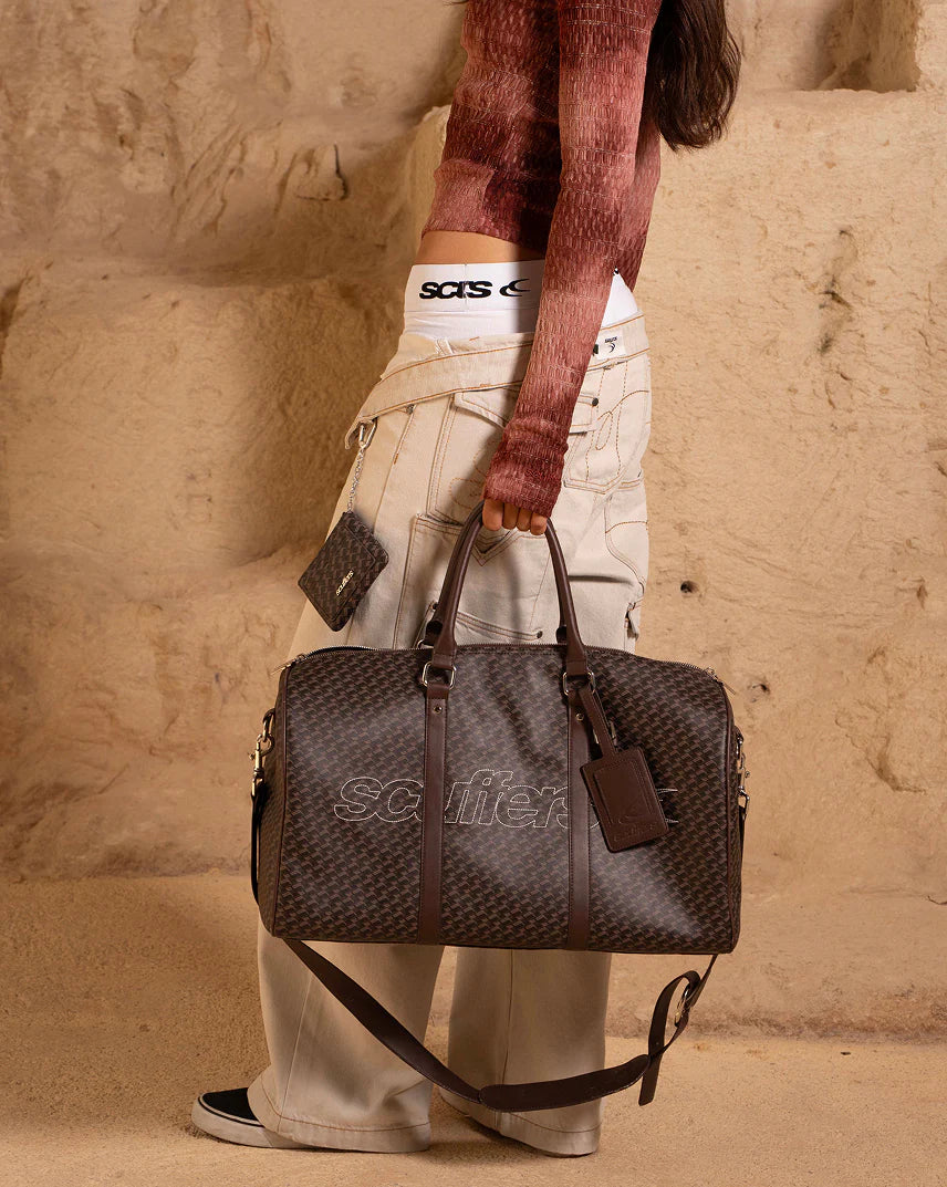 Bolso Scuffers Monogram Brown Duffle Bag