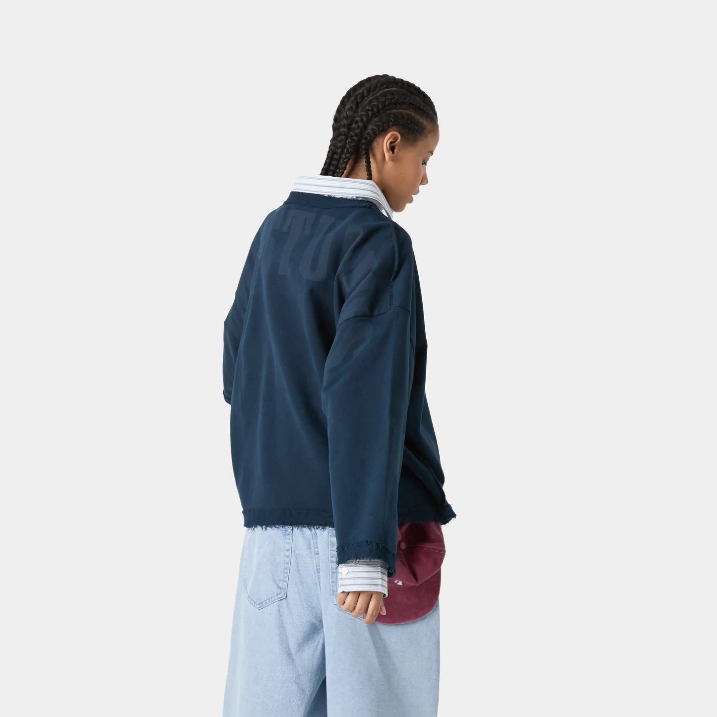 Poleron Eme Studios Suty Reverse Navy Crewneck