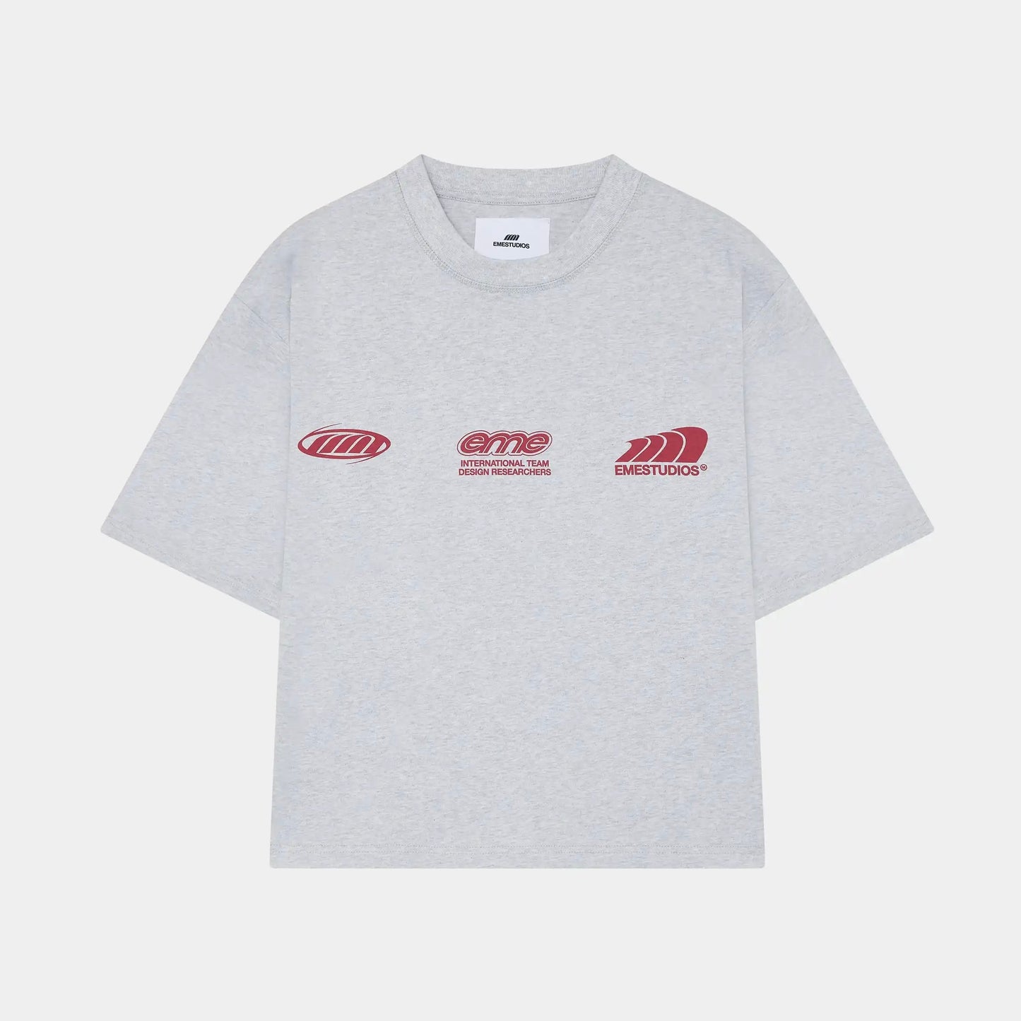 Polera Eme Studios Bridge Heather Grey Tee