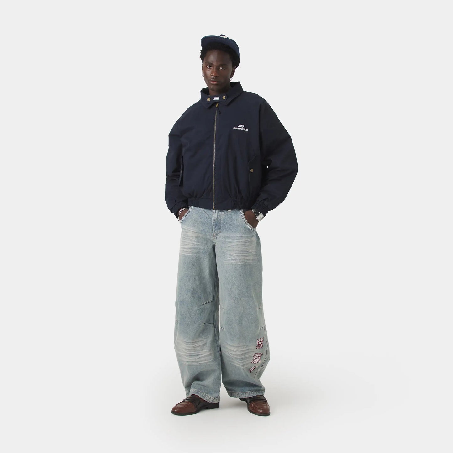 Chaqueta Eme Studios Chulo G Navy Reverse Jacket