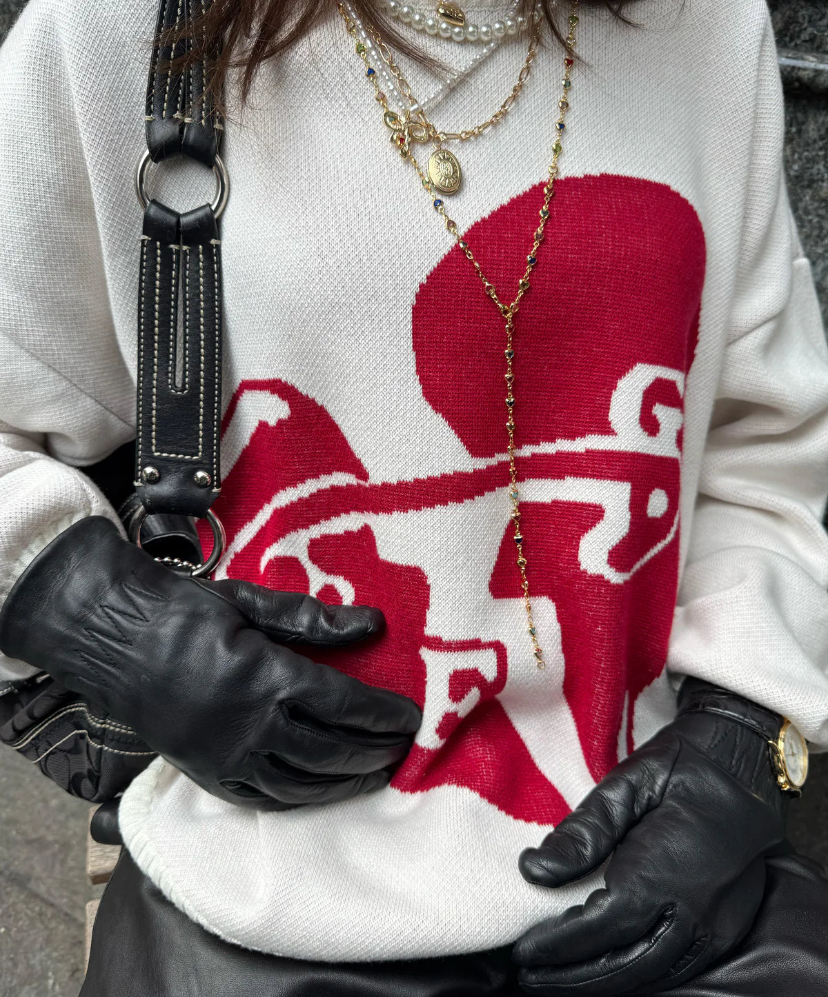 Sweater Fake Gods Valentine’s Knitted Cream