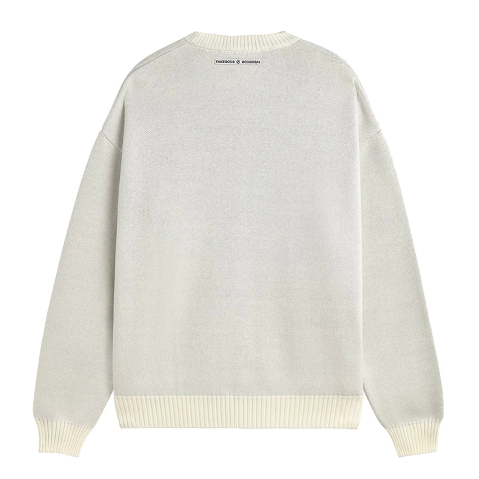 Sweater Fake Gods Billiard Knitted White