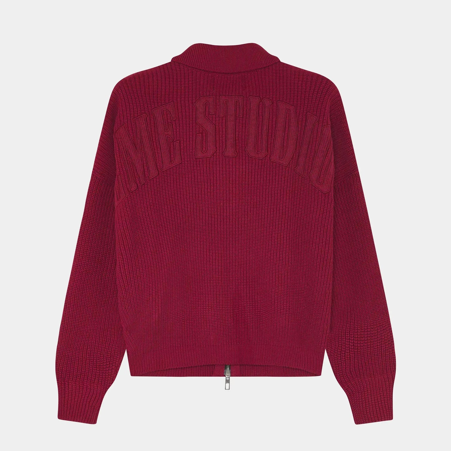 Sweater Eme Studios Collar Redwood Zipper Knit