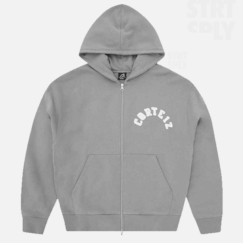 Poleron Corteiz Colly Arch Zip Pewter Grey