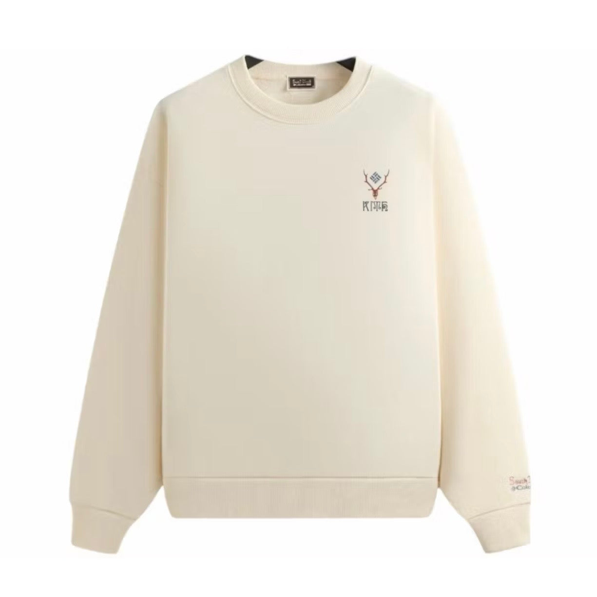 Poleron Kith x South2 West8 Columbia Nelson Crewneck Sandrift