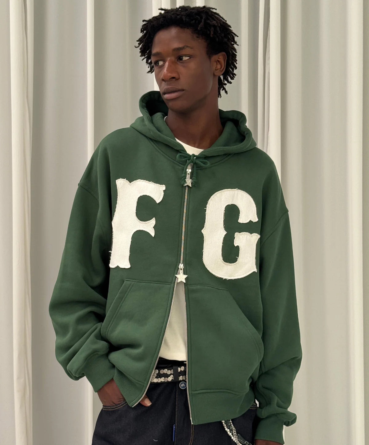 Poleron Fake Gods FG Zipper Green