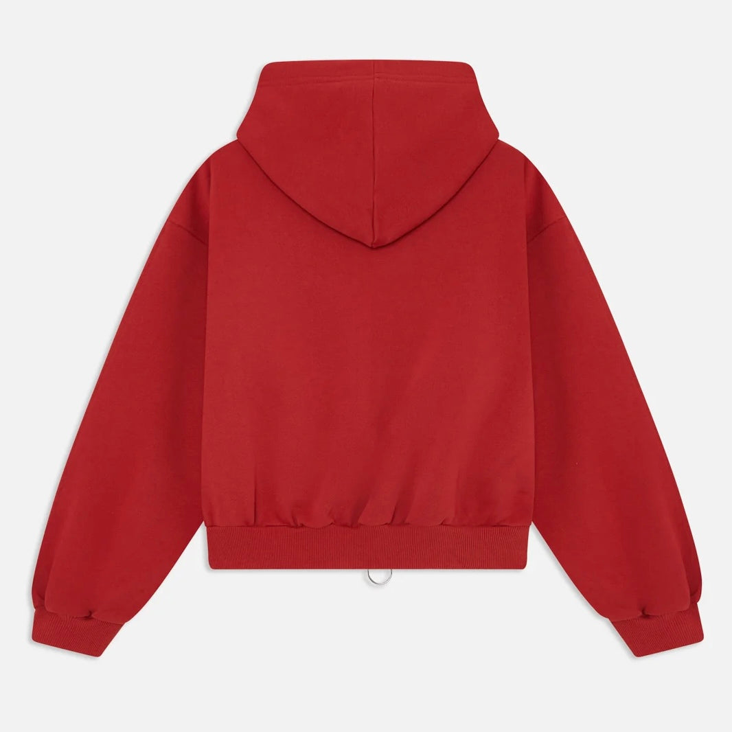 Poleron Scuffers Logo Red Zipped Hoodie