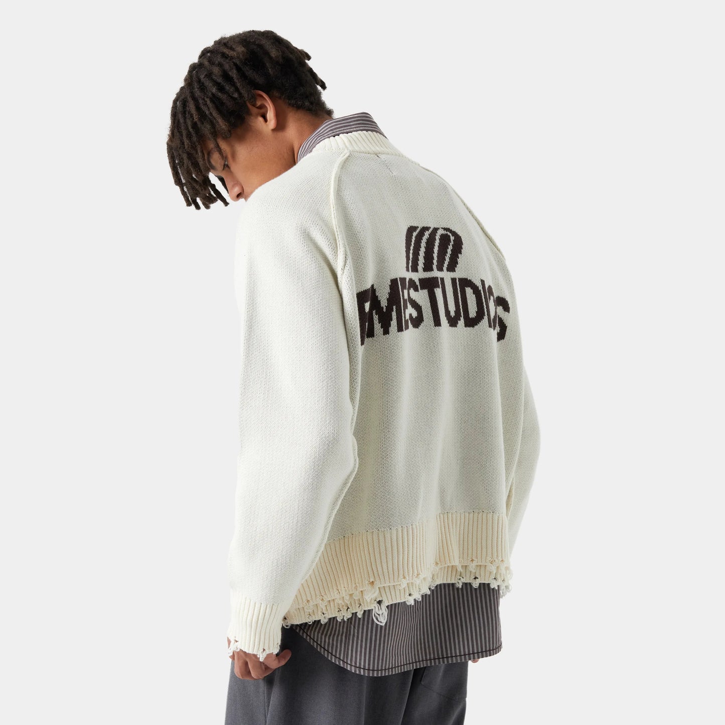 Sweater Eme Studios Fray Off Sand Knit - L