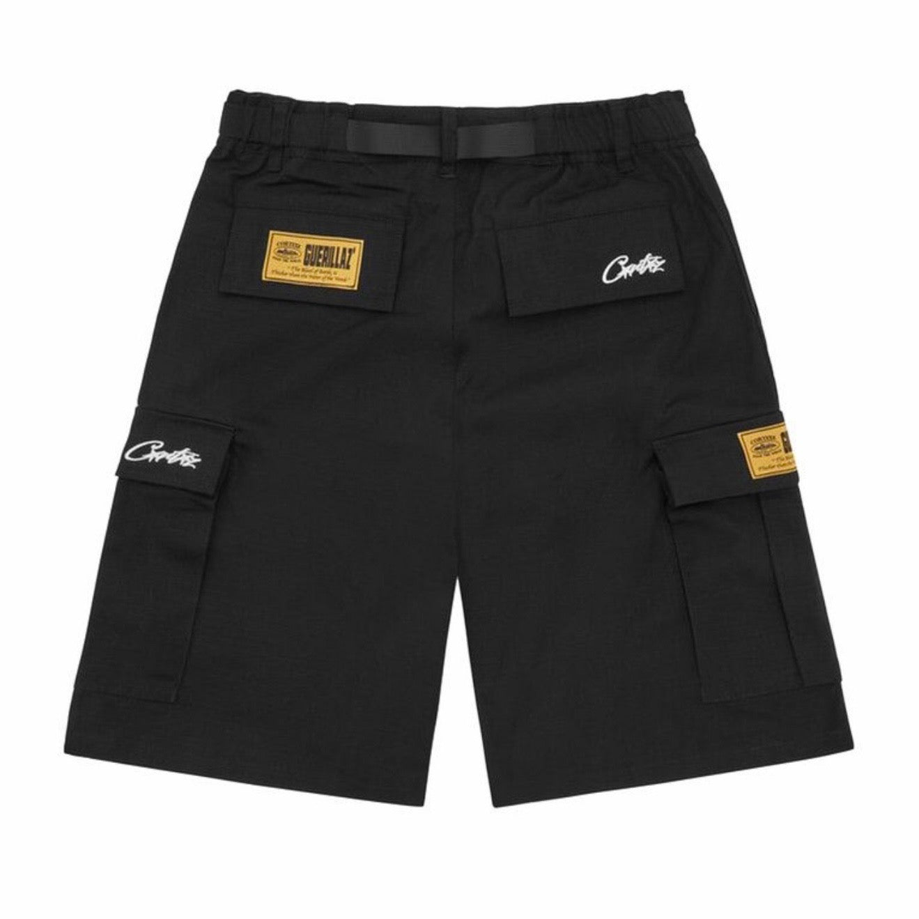 Short Corteiz Alcatraz Cargo Black/White
