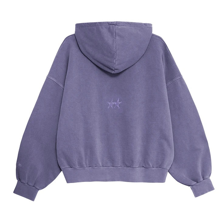 Poleron TwoJeys Pigment Dyed Purple Icon - M