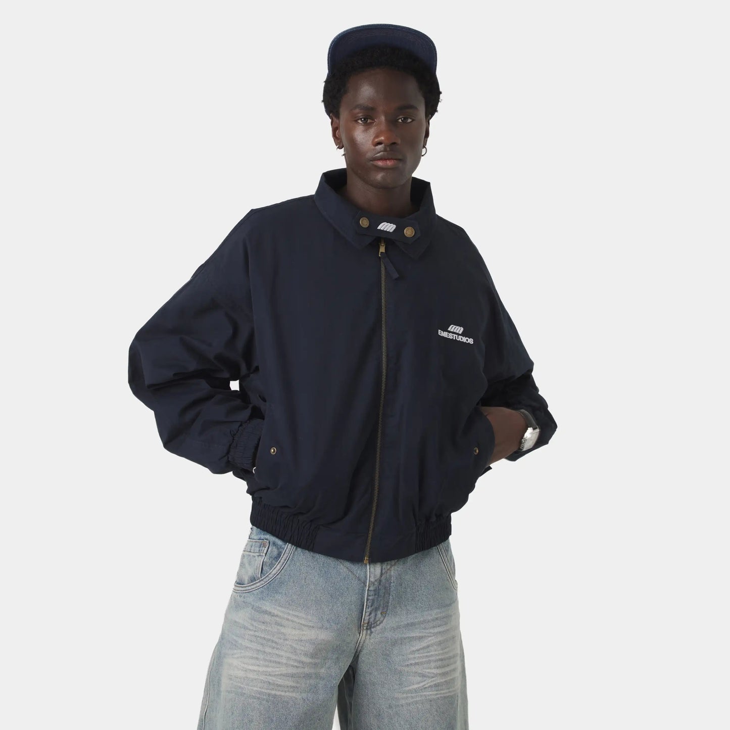 Chaqueta Eme Studios Chulo G Navy Reverse Jacket