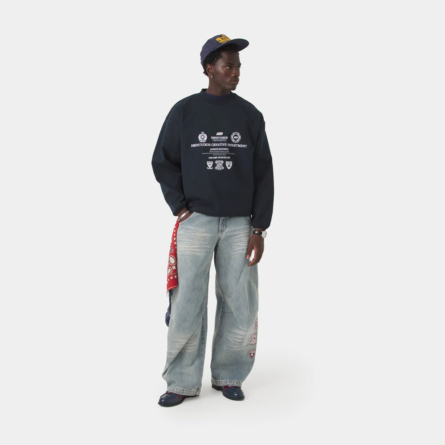 Poleron Eme Studios Chancellor Night Sky Crewneck
