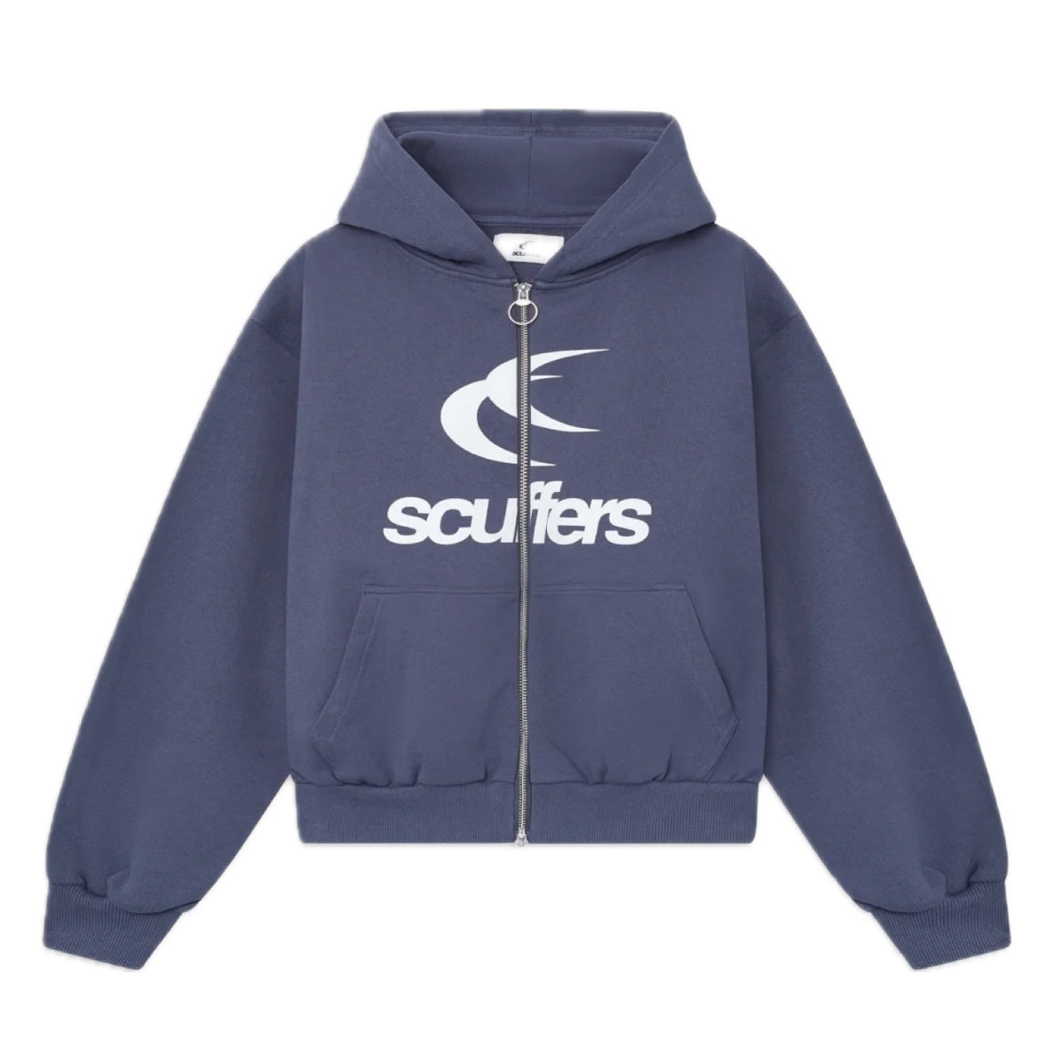 Poleron Scuffers Logo Navy Zipped Hoodie