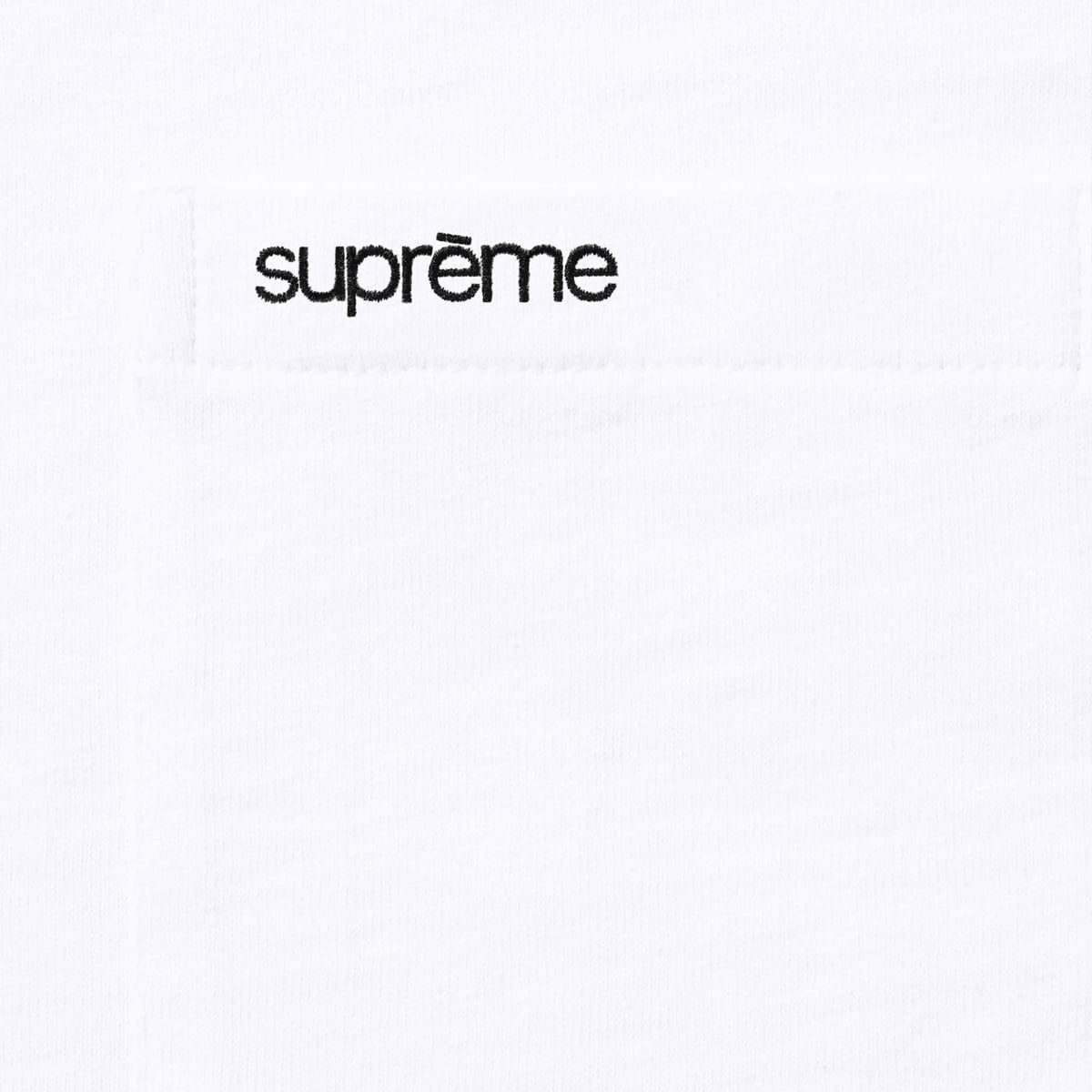 Polera Supreme S/S Pocket Tee White FW25
