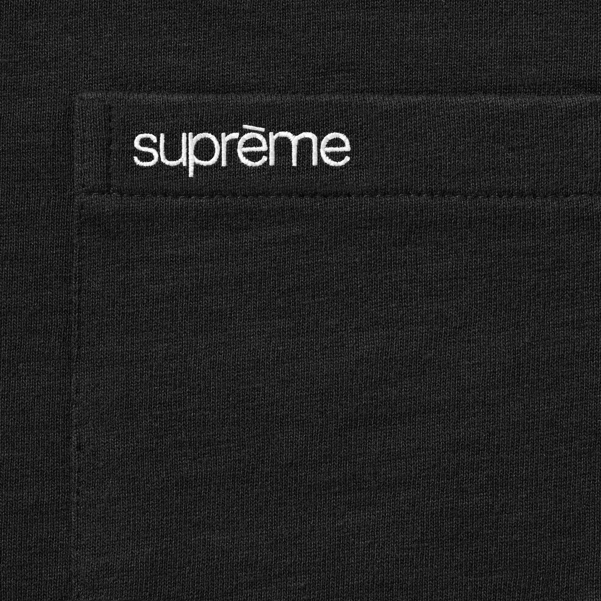 Polera Supreme S/S Pocket Tee Black FW25