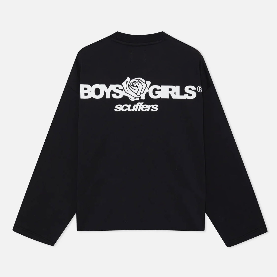 Poleron Scuffers Boy Black Sweatshirt Crewneck