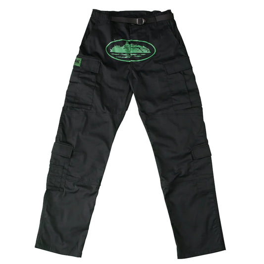 Pantalón Corteiz Guerillaz Cargo Pant Black/Green