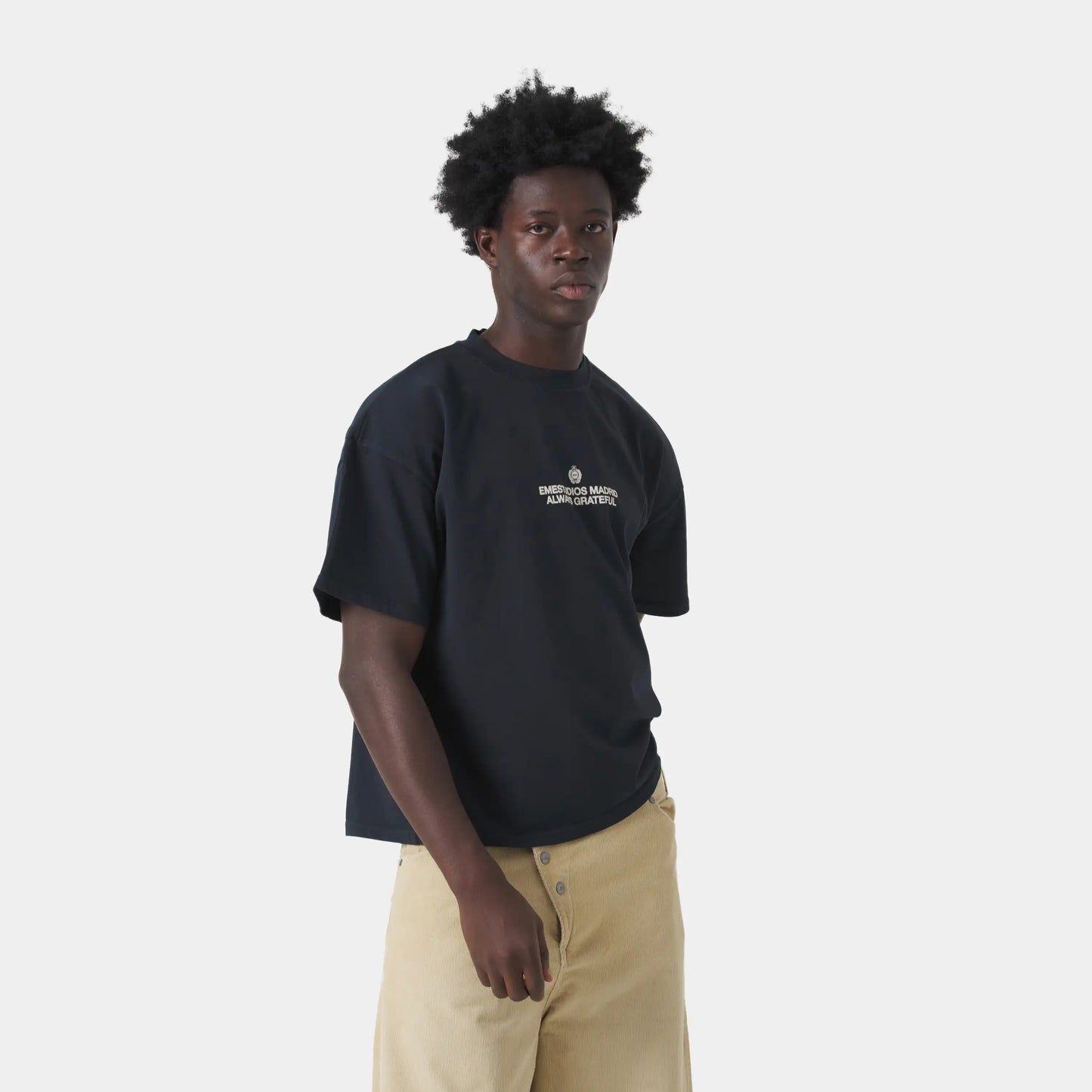 Polera Eme Studiosm Powered Navy Oversized