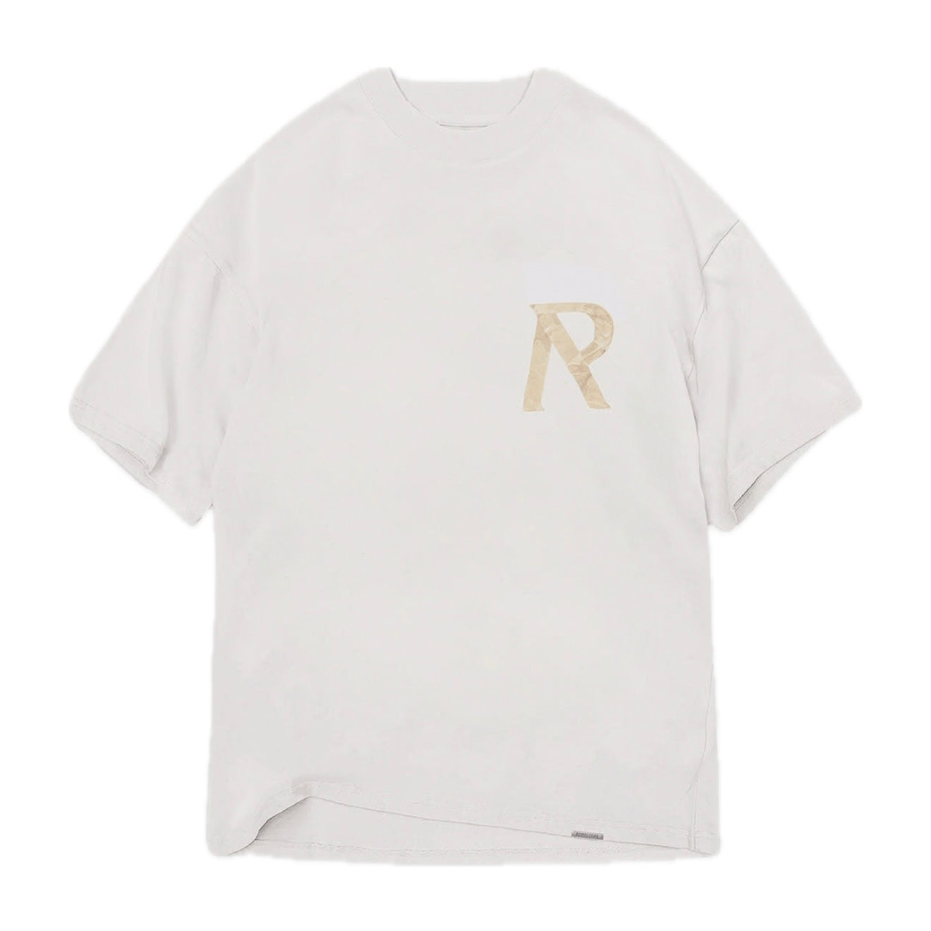 Polera Represent Masking Tape Initial Flat White
