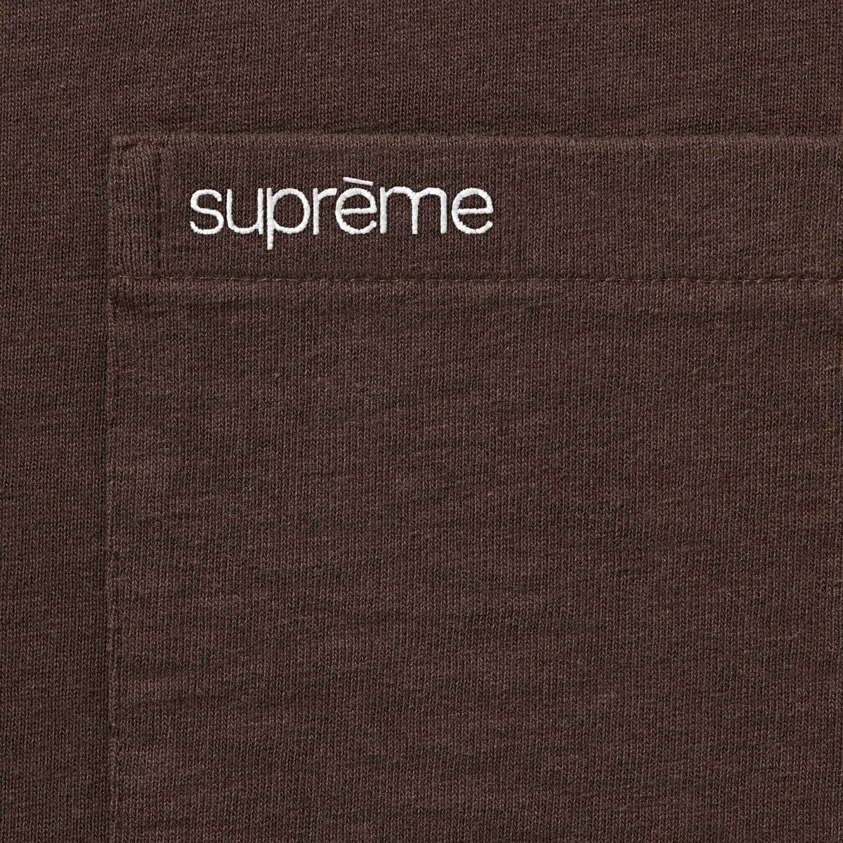 Polera Supreme S/S Pocket Tee Dark Brown FW25