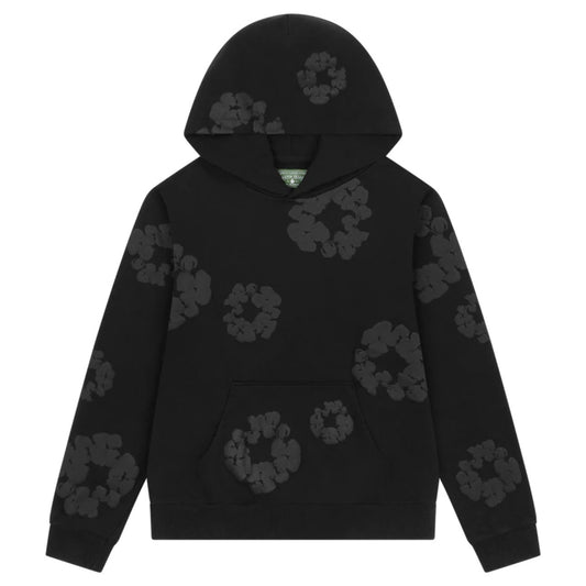 Poleron Denim Tears Mono Cotton Wreath Hoodie Black