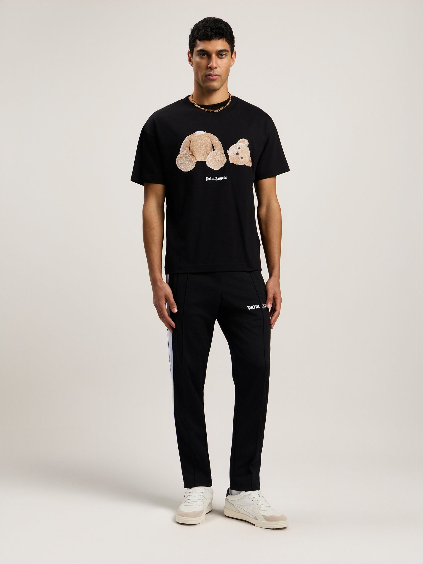 Polera Palm Angels Broken Bear Black