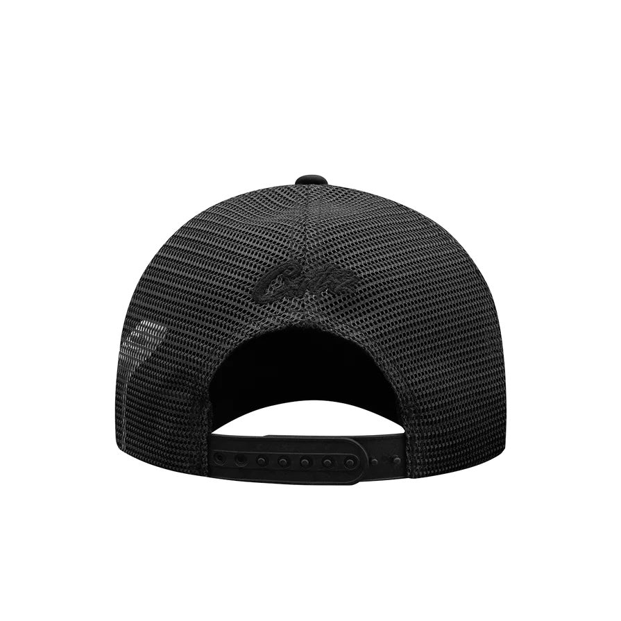 Gorro Corteiz Alcatraz Puff Print Trucker Triple Black