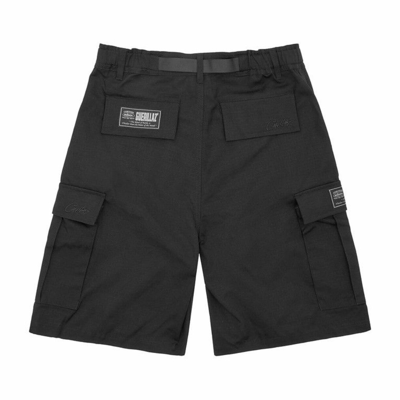 Short Corteiz Alcatraz Cargo Triple Black