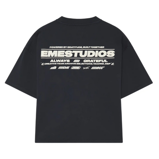 Polera Eme Studiosm Powered Navy Oversized