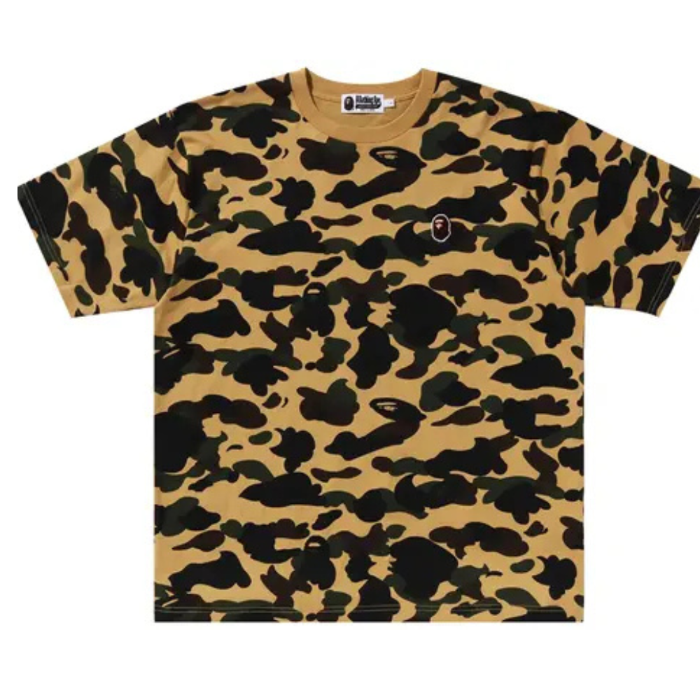 Polera BAPE 1st Camo One Point Yellow