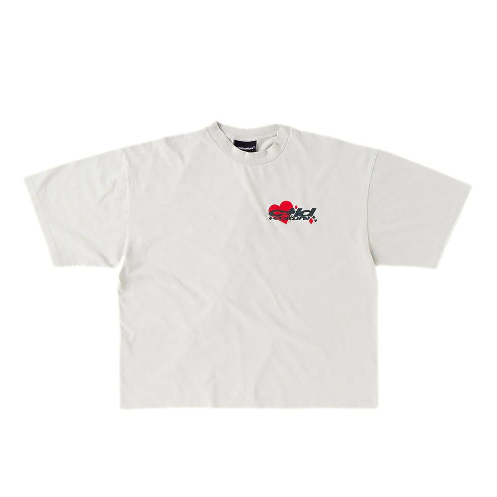 Polera Cold Culture Naipes Light Grey