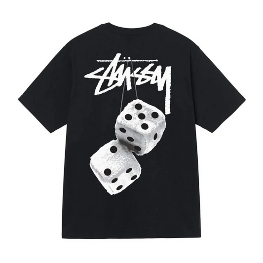 Polera Stussy Fuzzy Dice Black