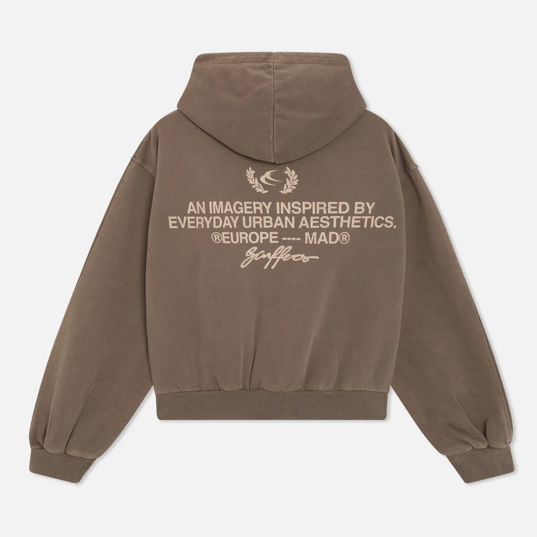 Poleron Scuffers Signature Brown Hoodie